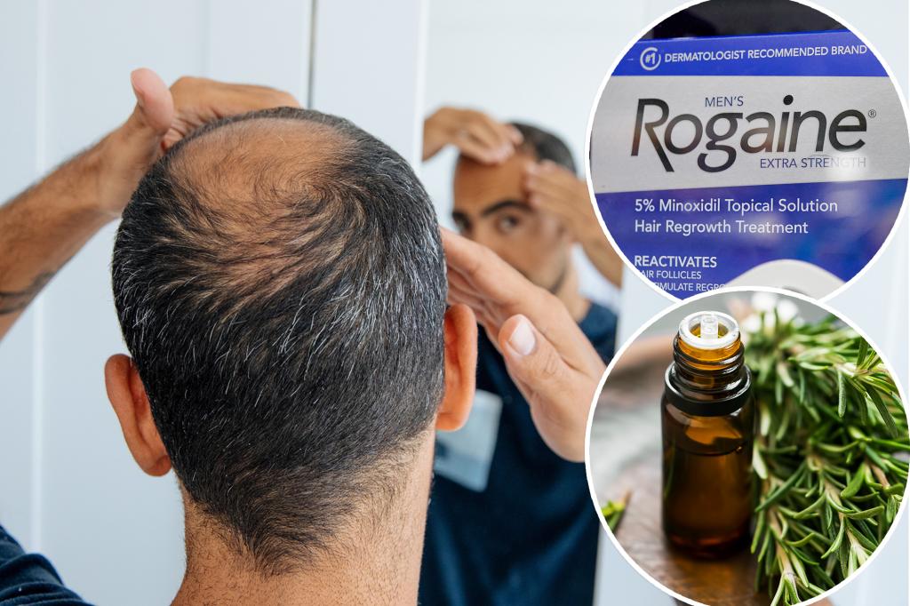 Does the combination of Rogaine oil and rosemary make hair grow faster?