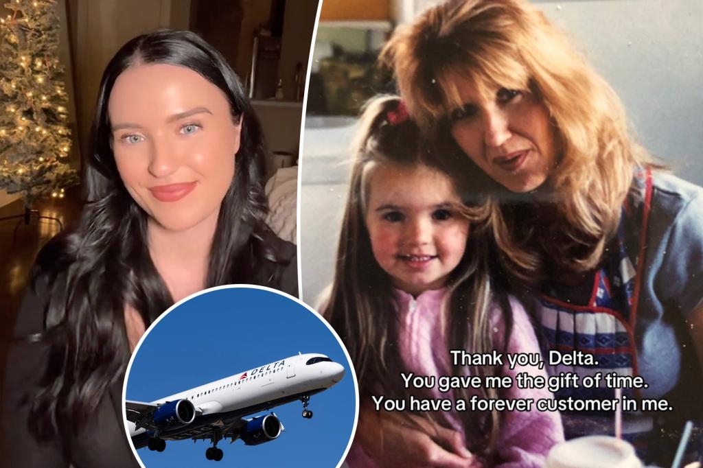 Delta helped bring a girl to her mother for a final farewell