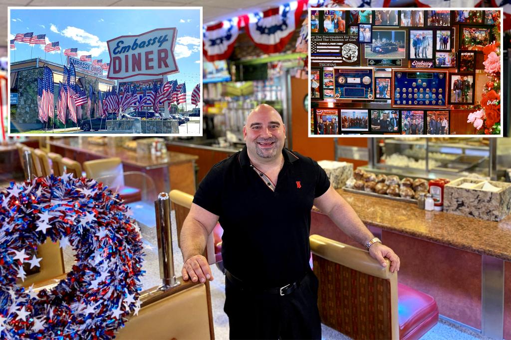 Inside the Embassy Diner, Long Island's most patriotic restaurant